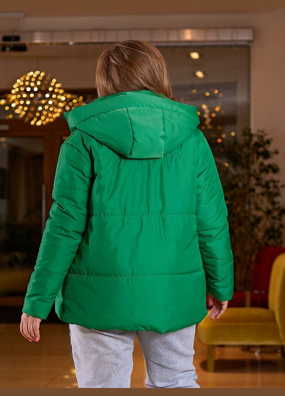Зеленая женская весенняя куртка цвет трава р.48/50 450009 New Trend
