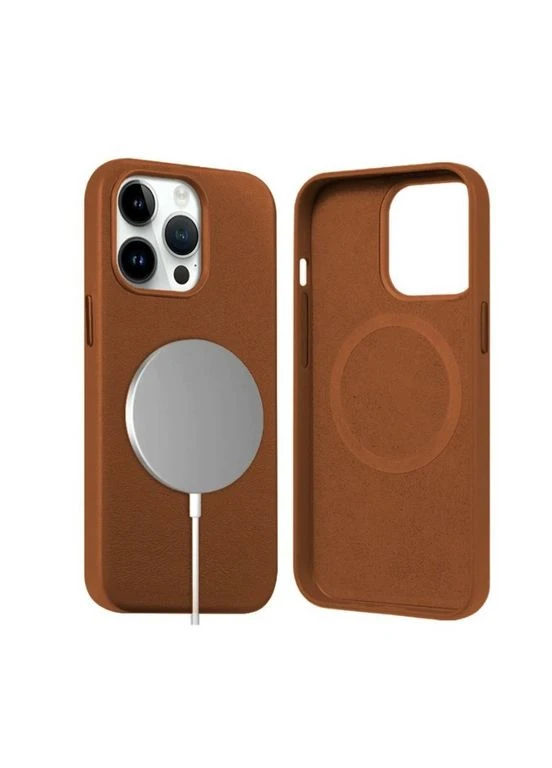 Чохол Jinduka Leather MagSafe протиударний для iPhone 12 темно-синій Case (370166926)