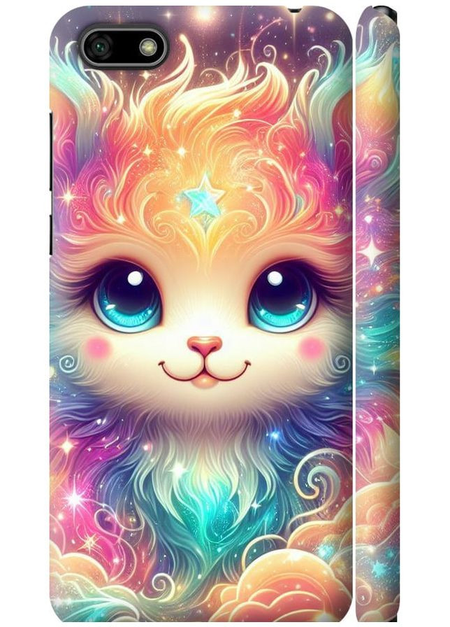 3D пластиковый матовый чехол 'Сказочный котенок' для Endorphone Huawei Honor 7A (275467788)