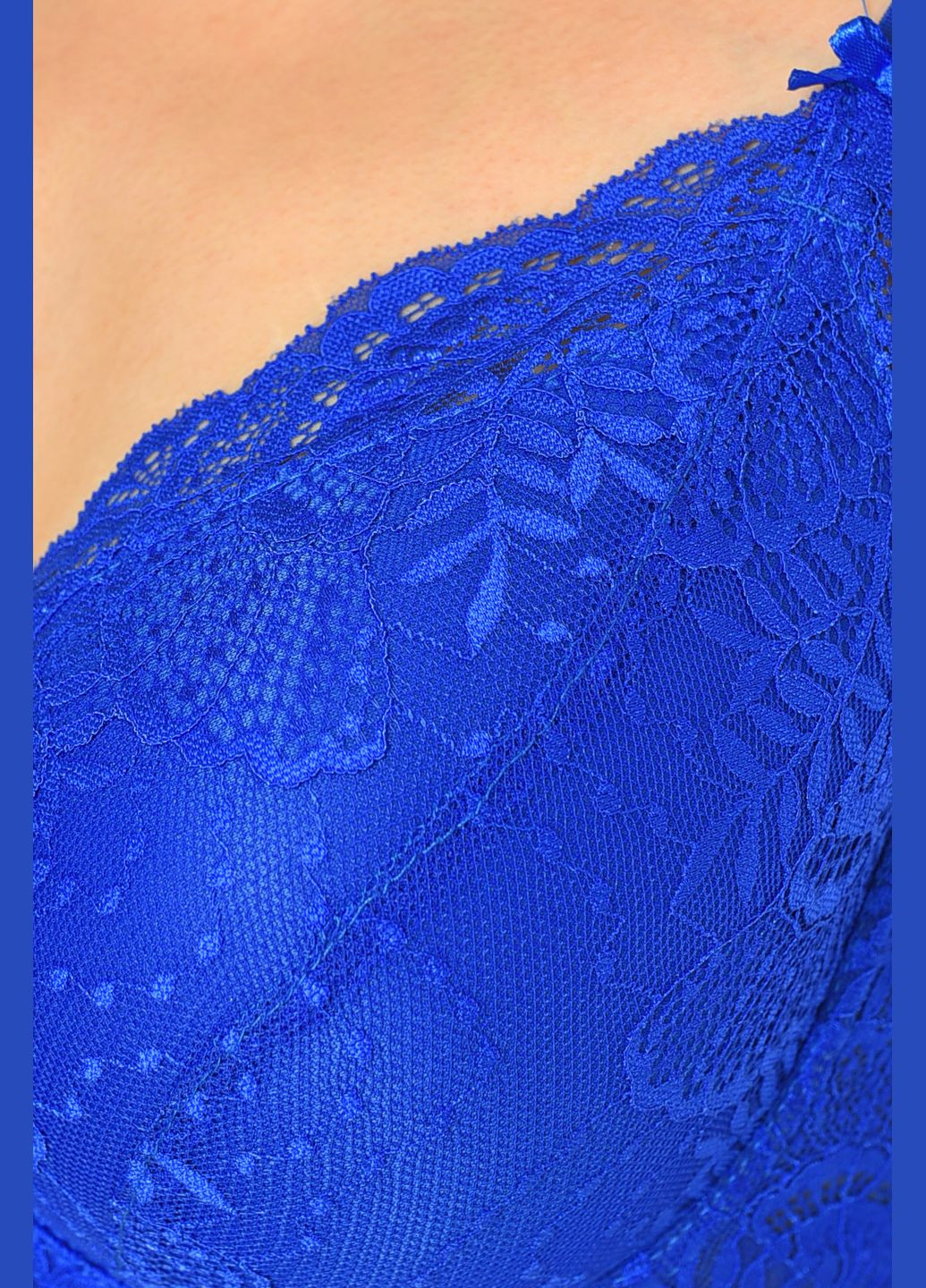 Синий бюстгальтер женский синего цвета чашка d Let's Shop хлопок