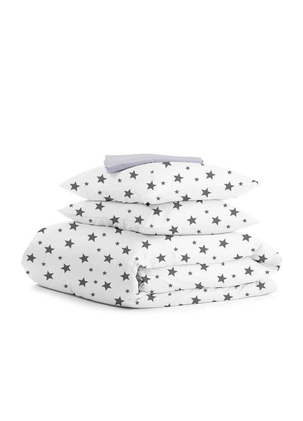 Двоспальна постіль з простирадлом на гумці Big Star CS7 180х220 см Cosas (307386602)