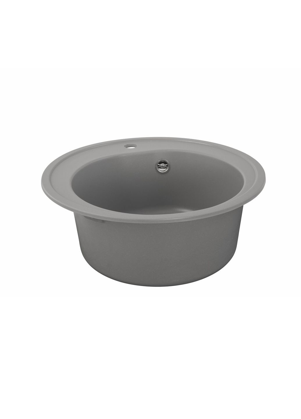 Гранітна мийка для кухні 510 LUNA матова Сірий металік Platinum (269794639)