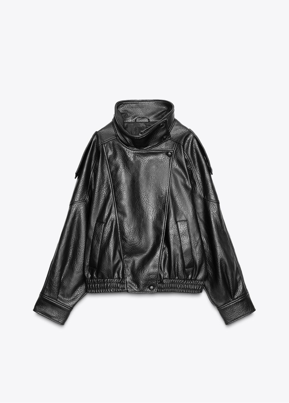 Чорна демісезонна куртка Zara