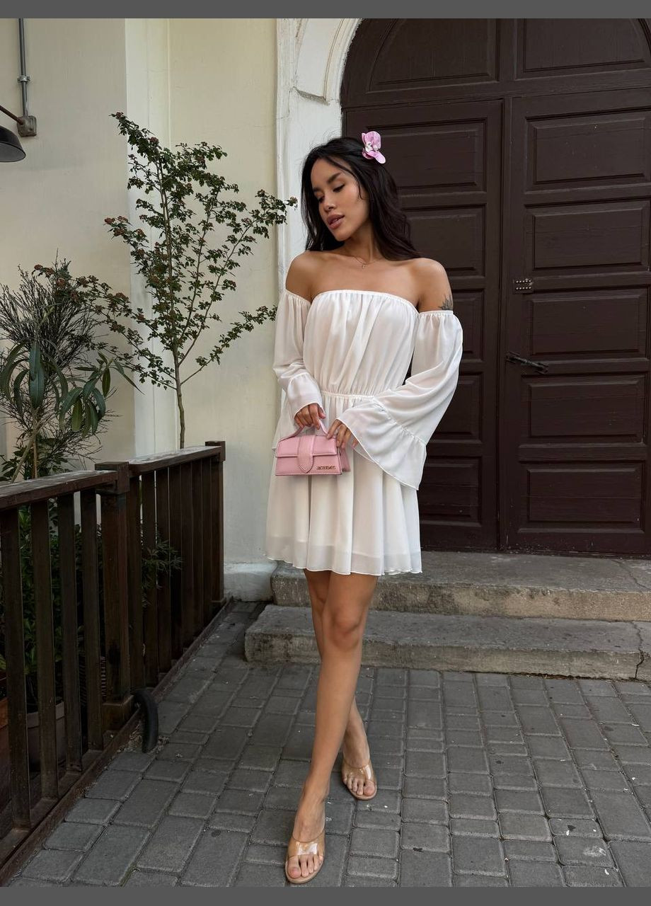 Молочна кежуал сукня N.Family однотонна