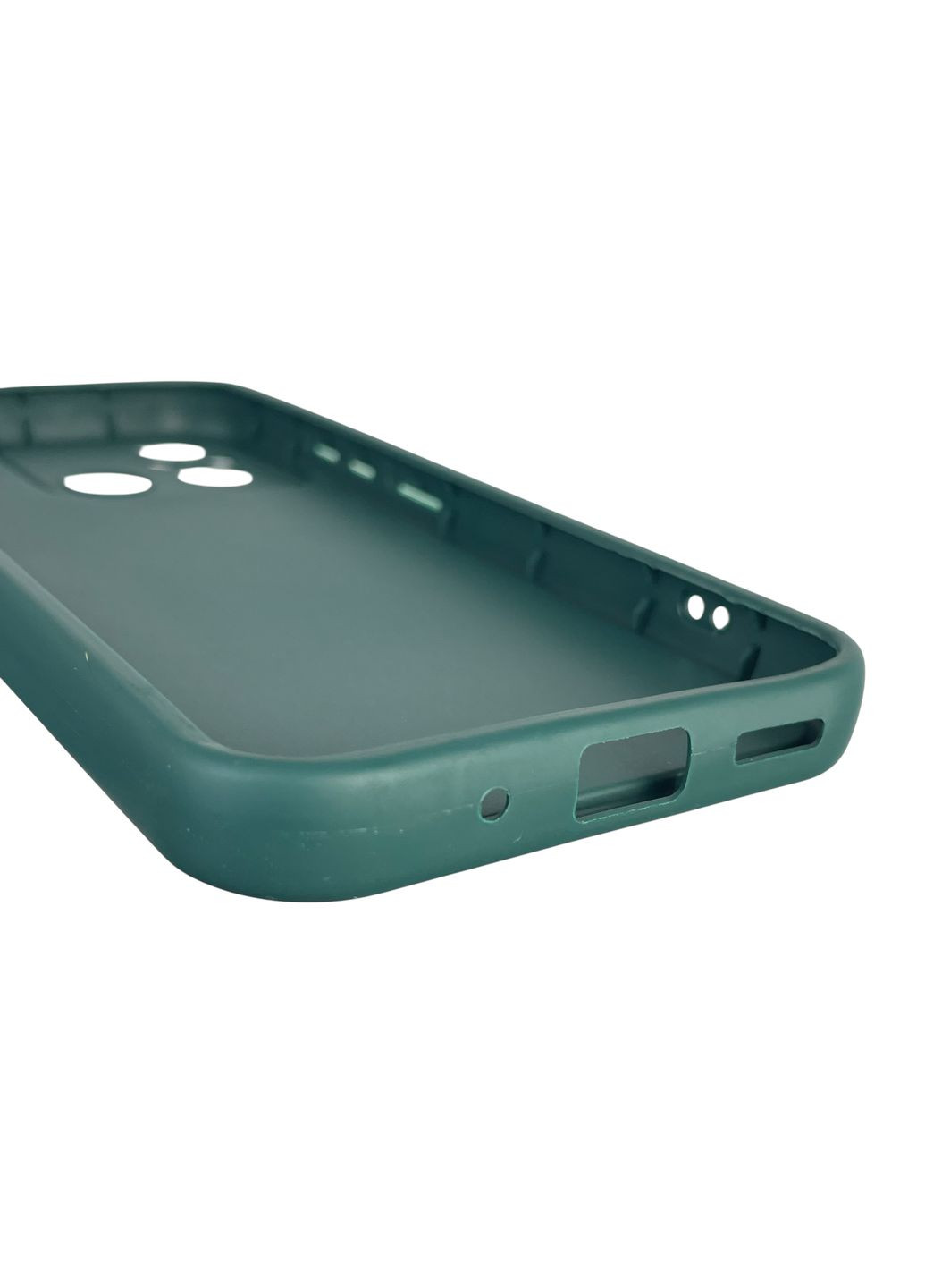 Чехол силиконовый Soft Touch с 3D принтом Майнкрафт для Poco C55 темно-зеленый (Полная защита камеры) Xiaomi (373425069)