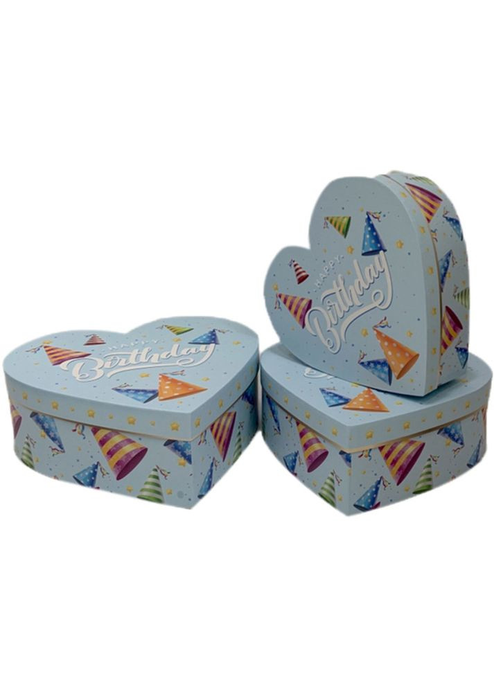 Набір Подарункових коробок W2548 HEART серце 3 шт (W2548 Набор 3 шт HEART серд. T) UFO (300078560)