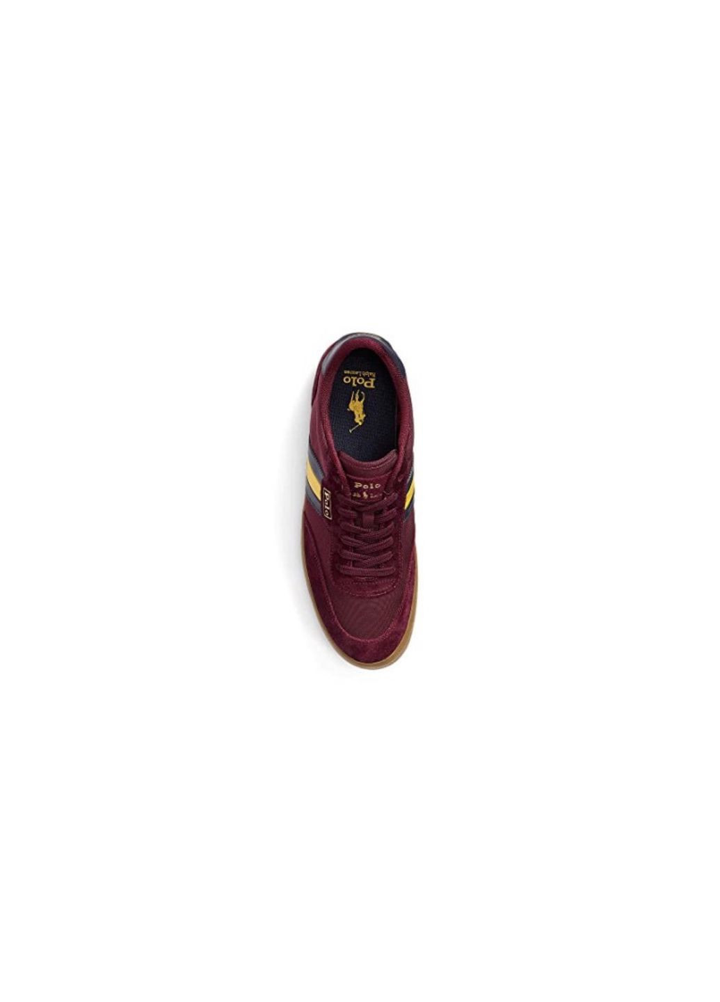 Бордовые демисезонные кроссовки Ralph Lauren