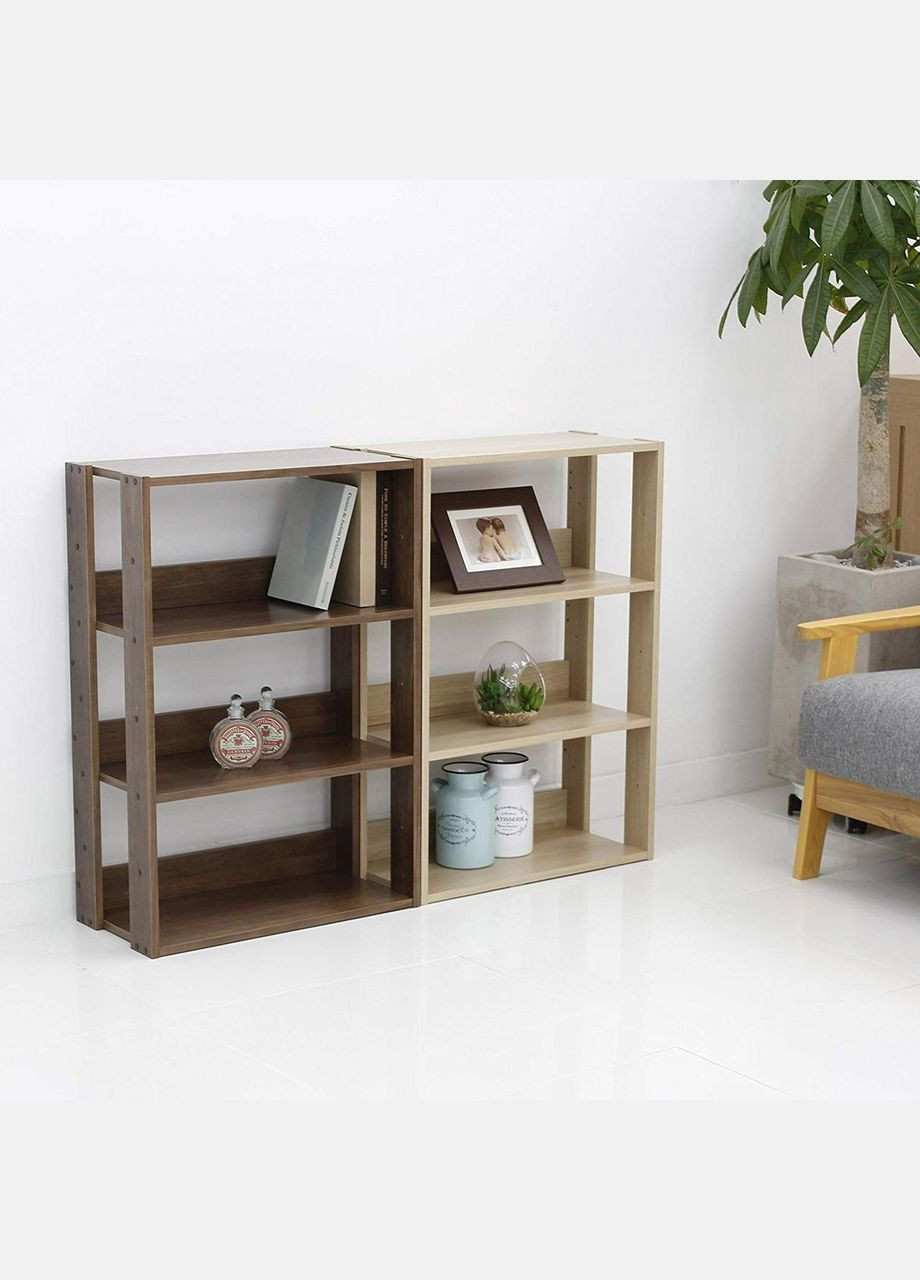 Книжковий стелаж з дерева Сервантес 58 капучино (КПС-581809) No Brand (328073103)