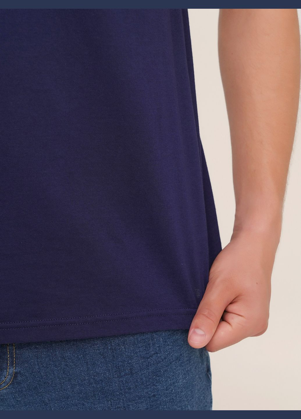 Футболка однотонная мужская MBC02313 shop (2000990437655) LAWA - (329201631)