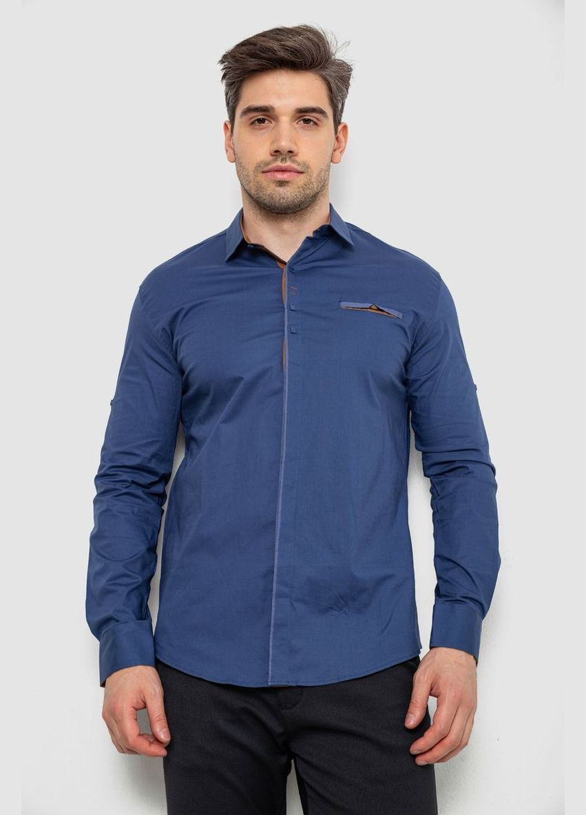Сорочка чоловіча, колір синій, 214R7004 Ager (346345145)