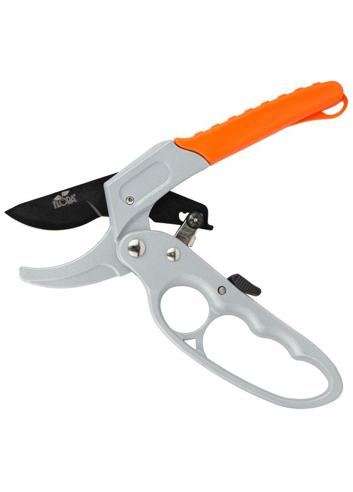 Секатор с храповым механизмом 200 мм FLORA 5021354 Насіння країни (322199752)