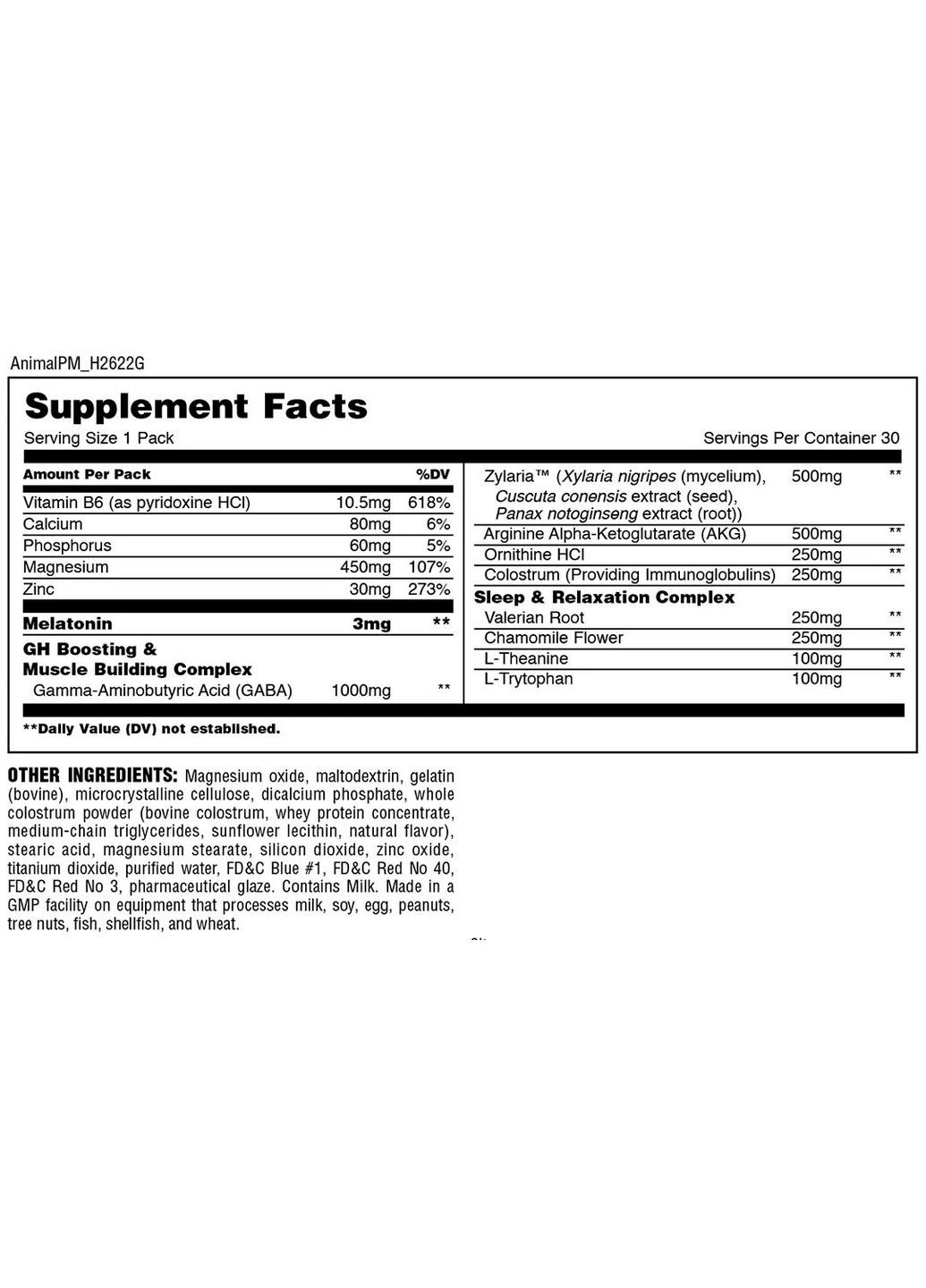 Послетренировочный комплекс Animal PM, 30 пакетиков Universal Nutrition (293477128)
