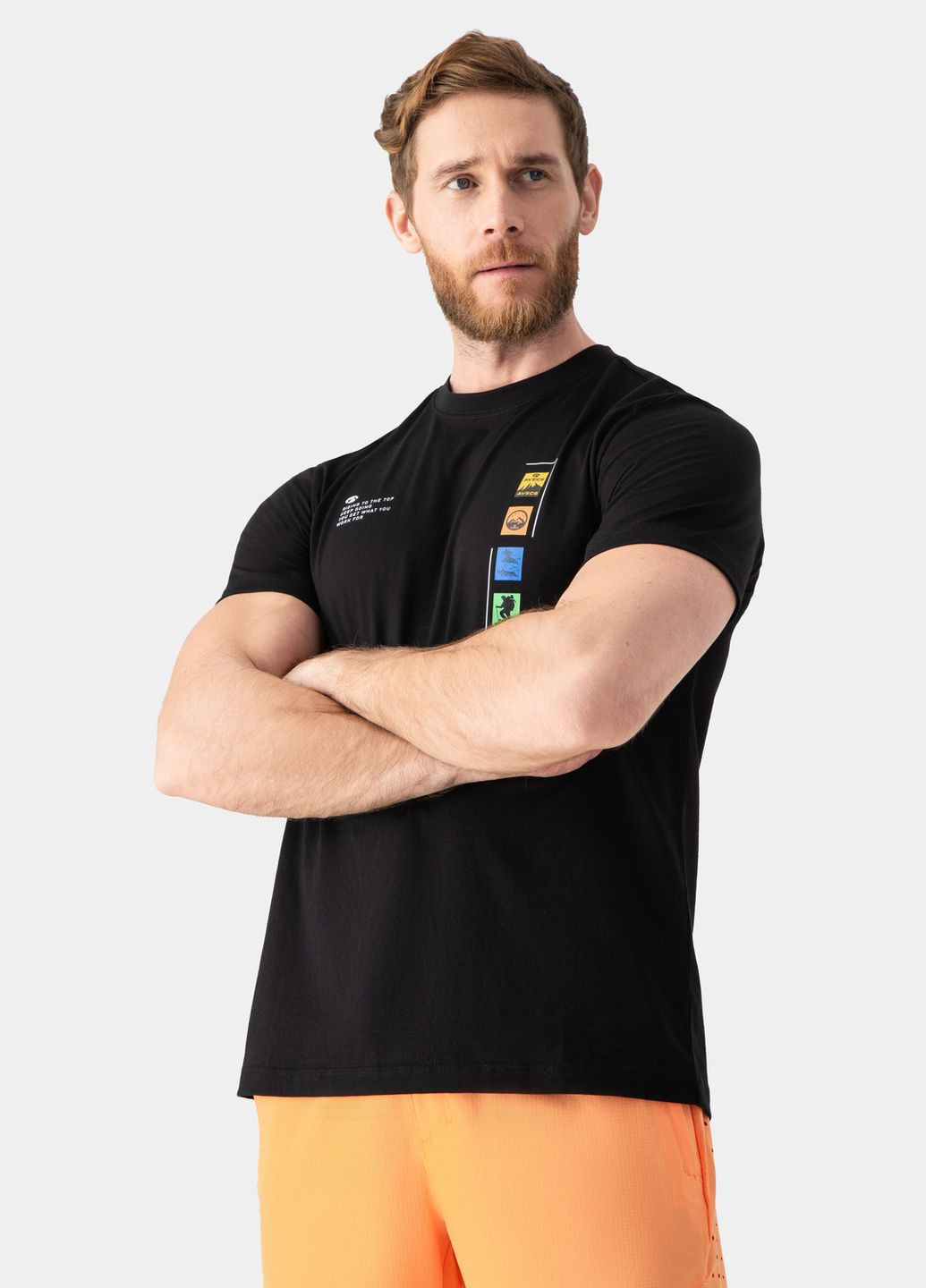 Черная футболка 30495/1 - черная Avecs