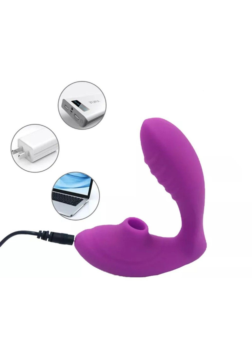 Вакуумний вібростимулятор рожевого кольору (20 режимів) We Love (284278621)