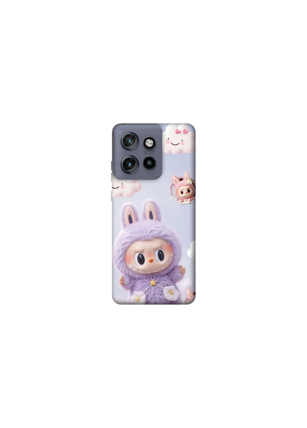 Чехол на Motorola Edge 50 Neo Labubu & clouds Frontalka (354674024)