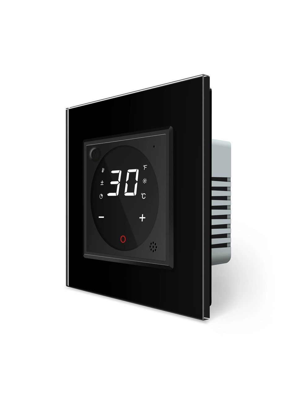 Комплект дистанційного керування водяною теплою підлогою чорний скло (VL-C7FCEZ-TC16AZ-2BP) Livolo (371777348)