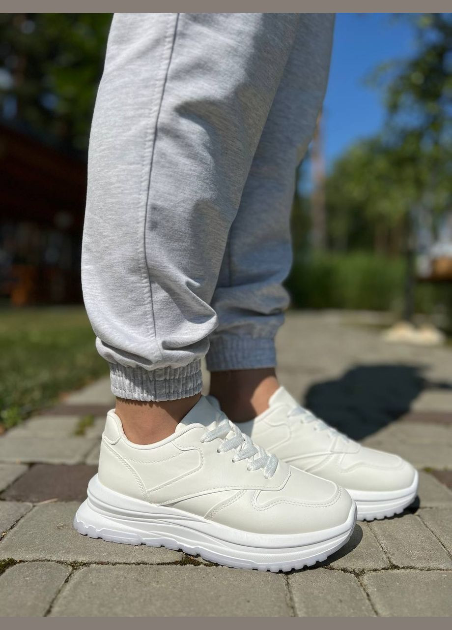 Білі кросівки жіночі з еко шкіри (1144) No Brand білі демісезони (317275364)