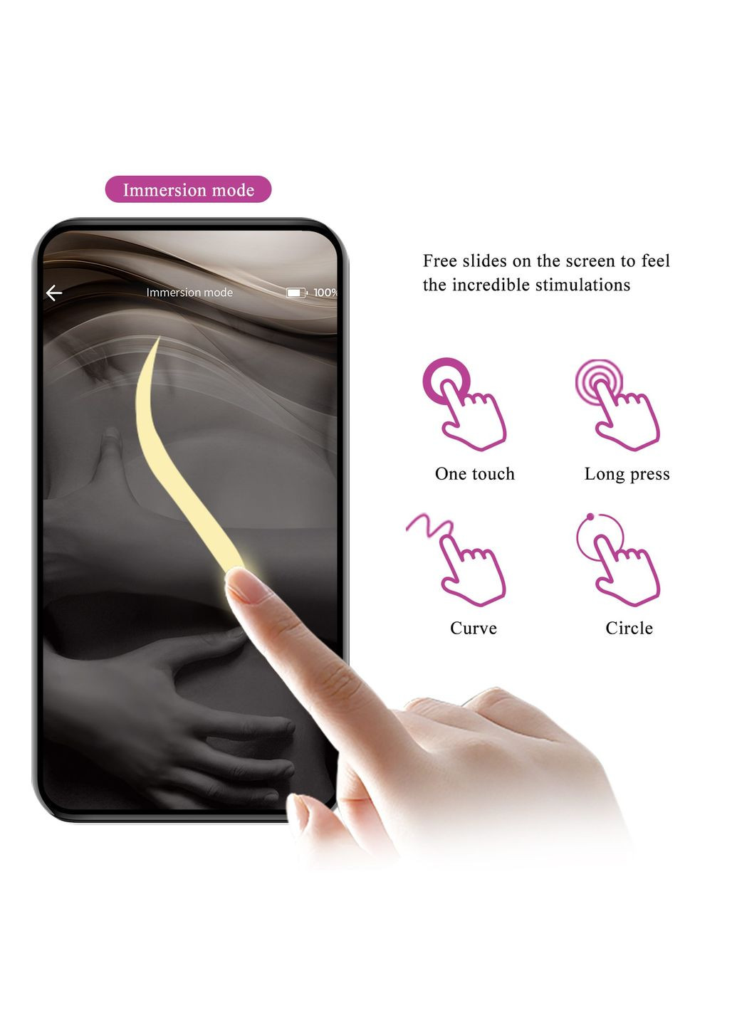 Вибратор-кролик Liam с управлением с приложения,, 21 х 3.9 см Pretty Love (361670471)