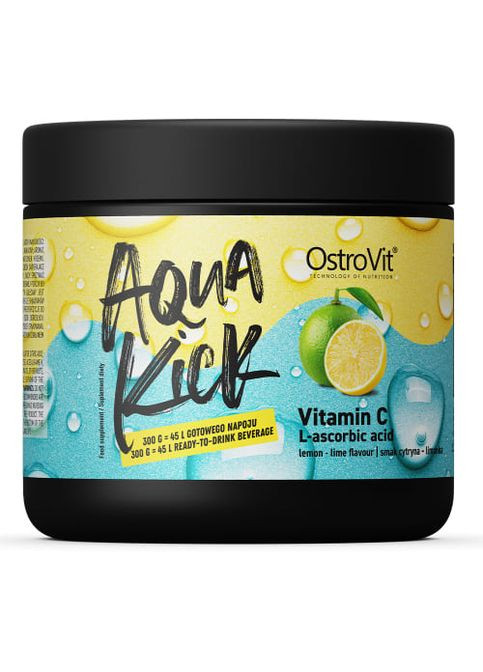 Aqua Kick Vitamin C 300 g /30 servings/ Lemon Lime Ostrovit (278761771)