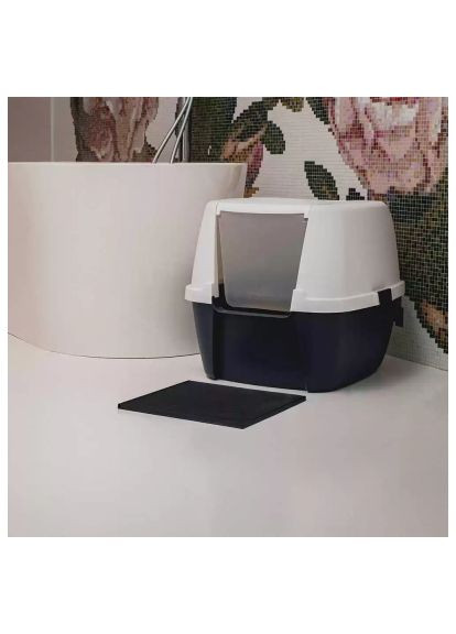 Килимок для тварин (FIB0021) Fiboo Litter Mat під туалет 30x30 см блакитний (366487039)