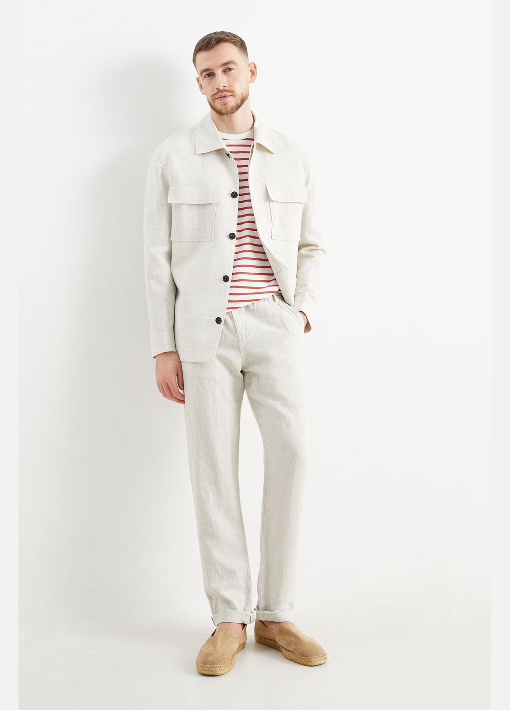 Комбінована футболка з бавовни C&A