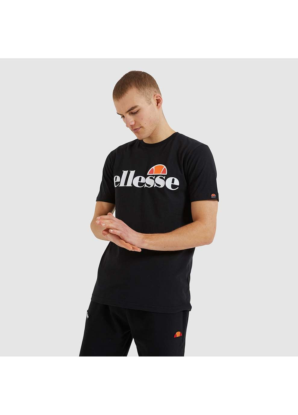 Чорна чоловіча футболка sl prado tee чорний Ellesse