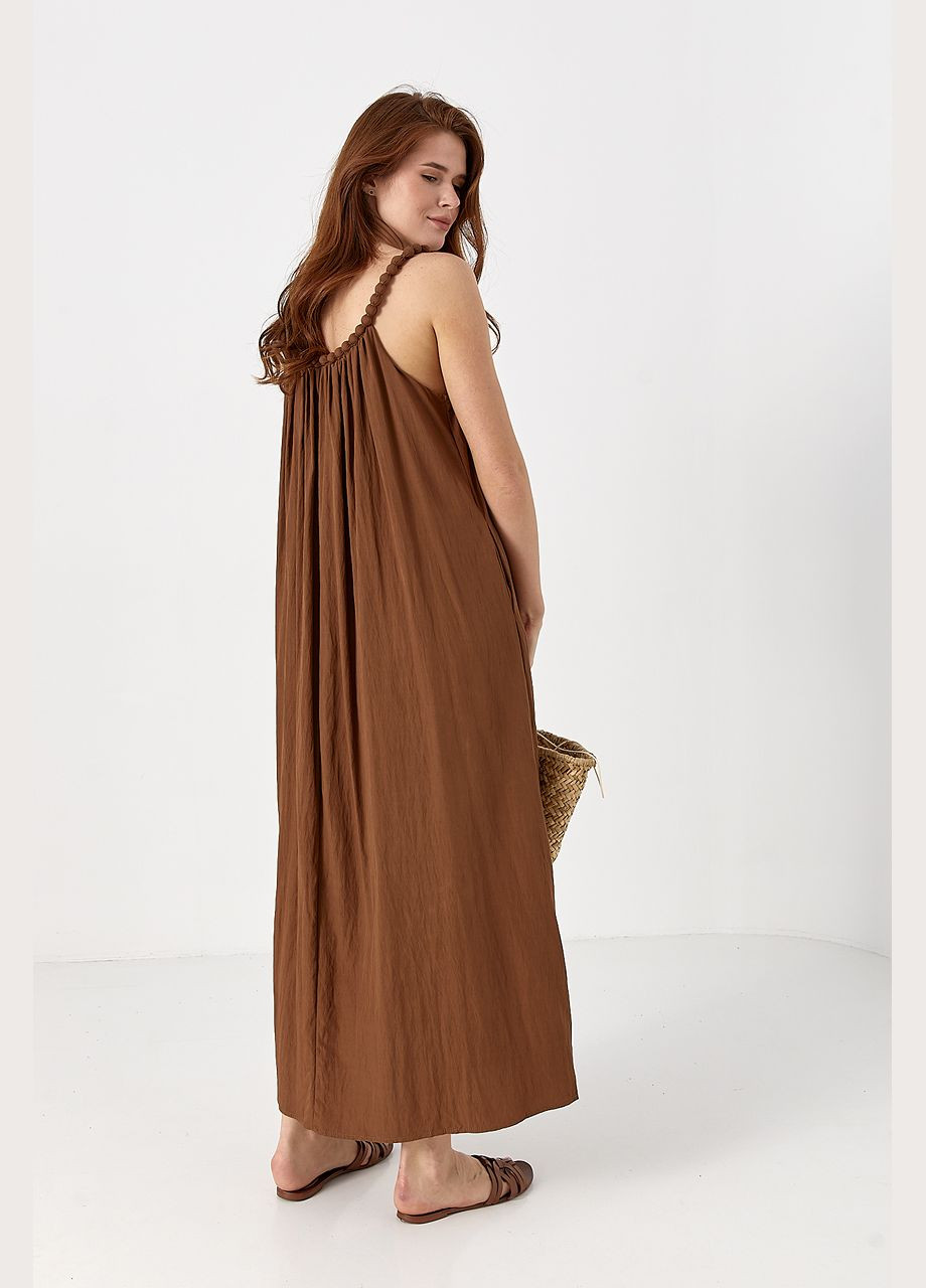 Сарафан на бретелях-бусах розкльошений Lurex (332199968)