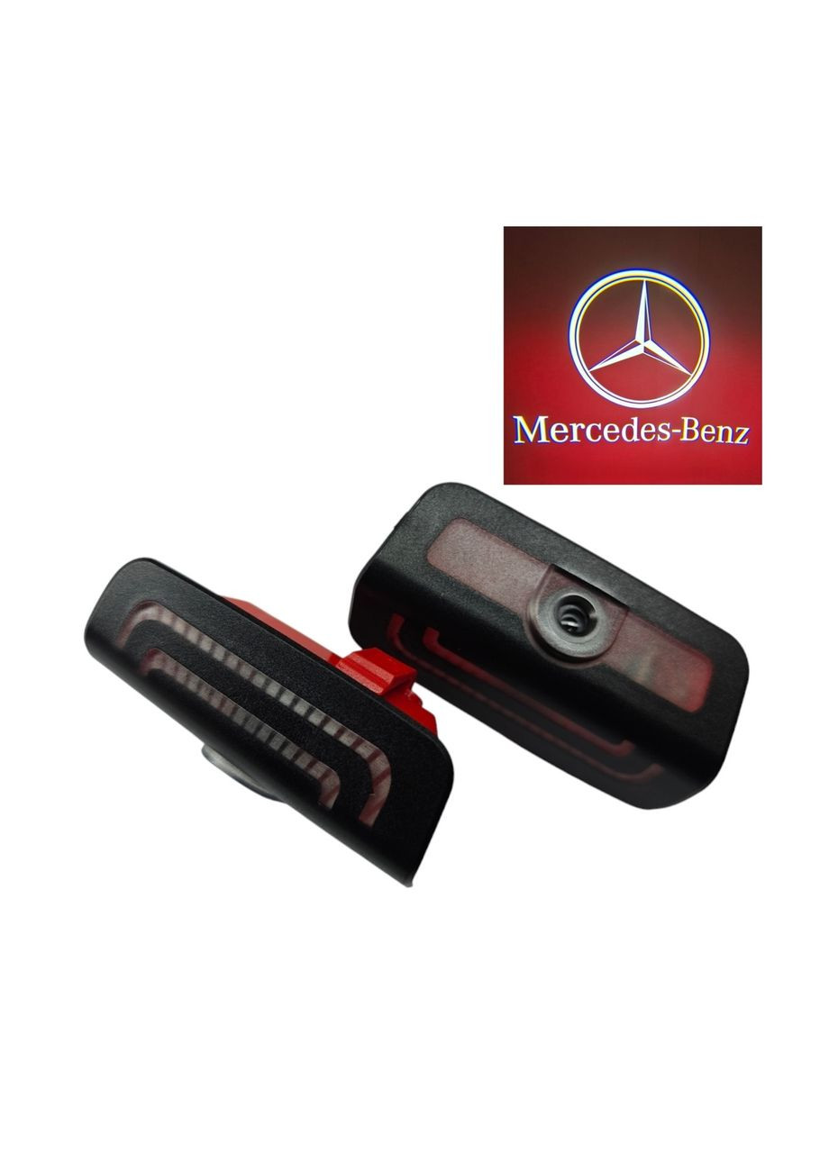 Светодиодная штатная подсветка на дверях автомобиля с логотипом Mercedes W206, W223, GLC Mercedes-Benz (330615533)