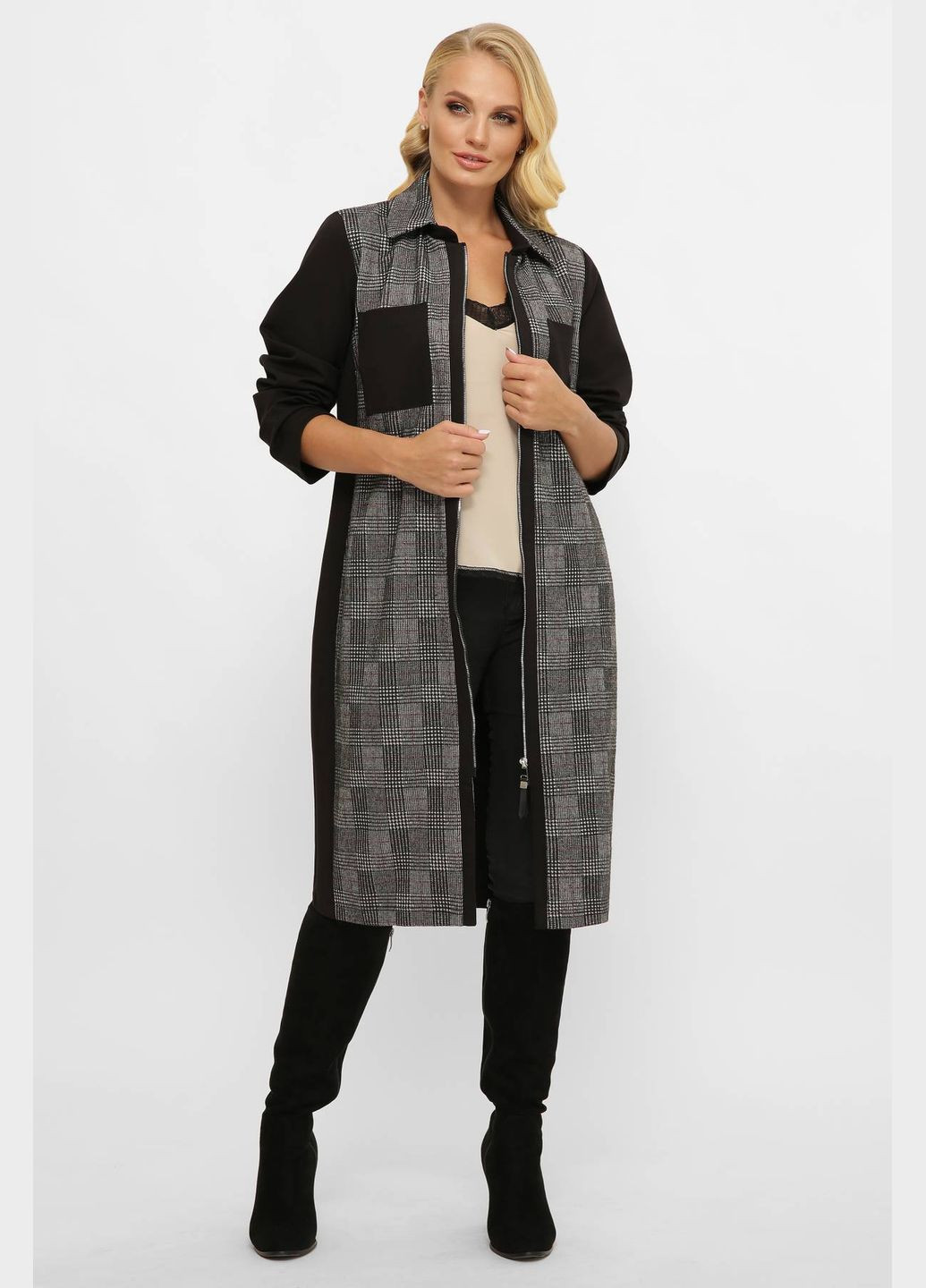 Черный демисезонный кардиган Tatiana