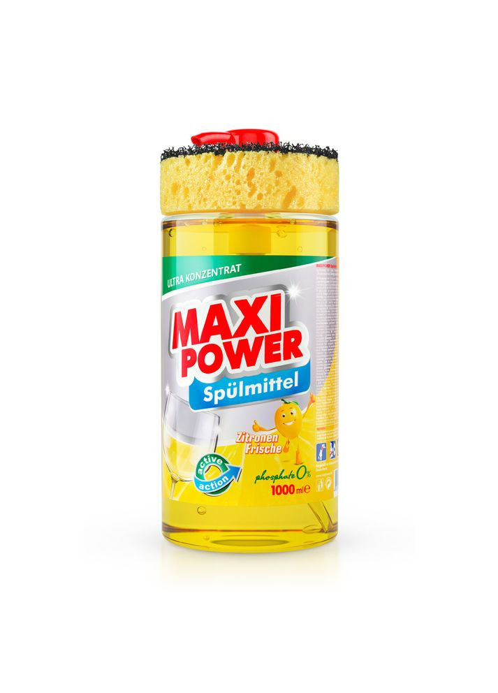 Засіб для миття посуду Лимон 1л Maxi Power (342113811)