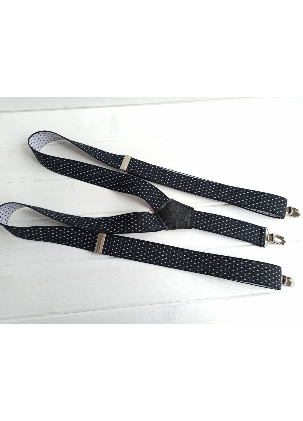 Черные подтяжки в горошек Major Style (357206593)