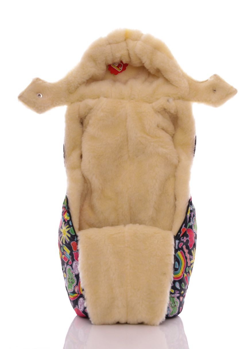 Комбинезон Трансформер на меху для девочки с принтом Радуги черный 86 см (50734) BABYKROHA (297197684)