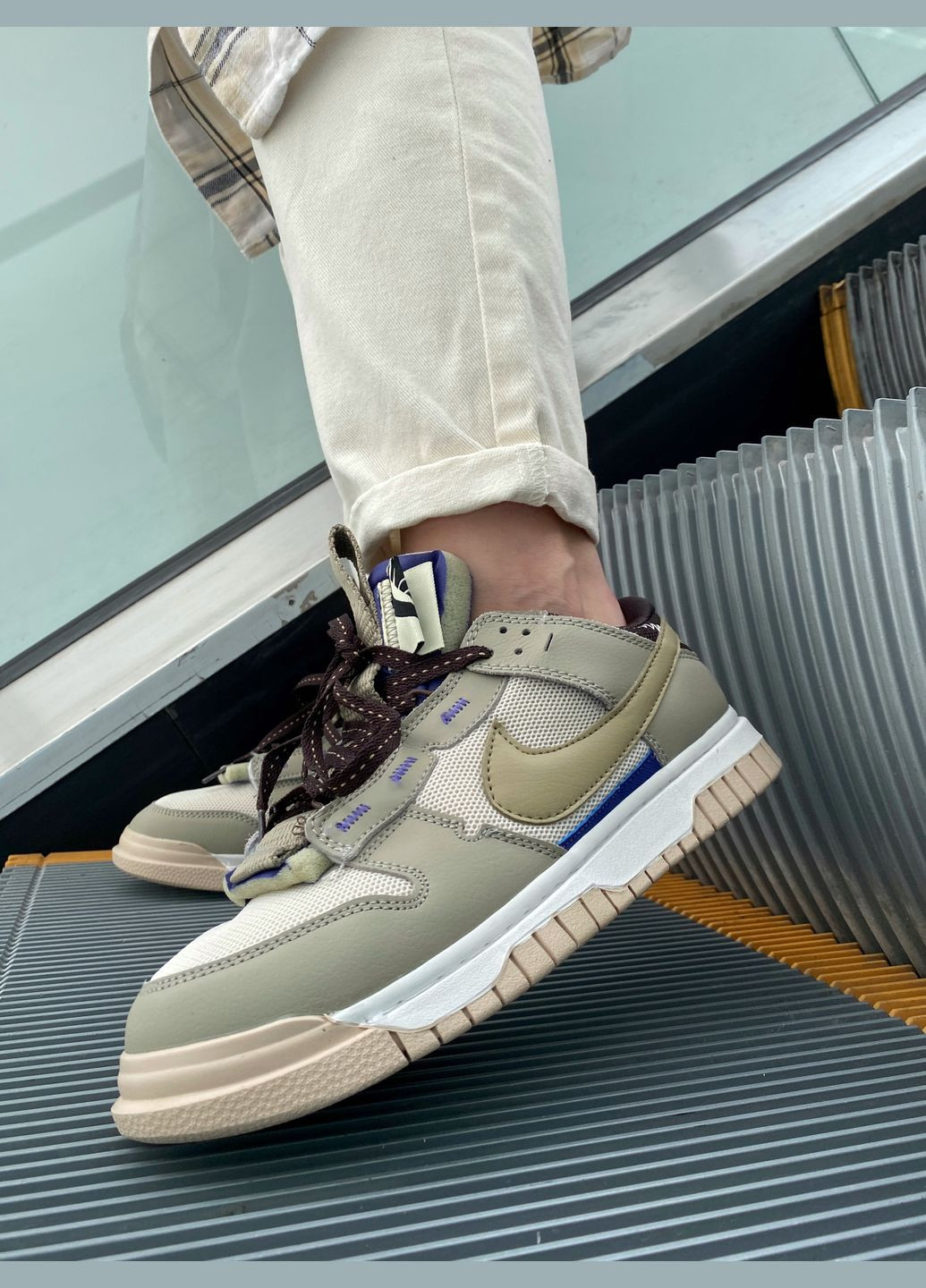 Зеленые демисезонные кроссовки мужские nike sb dunk low green | найк сб данк низкие зеленые No Brand