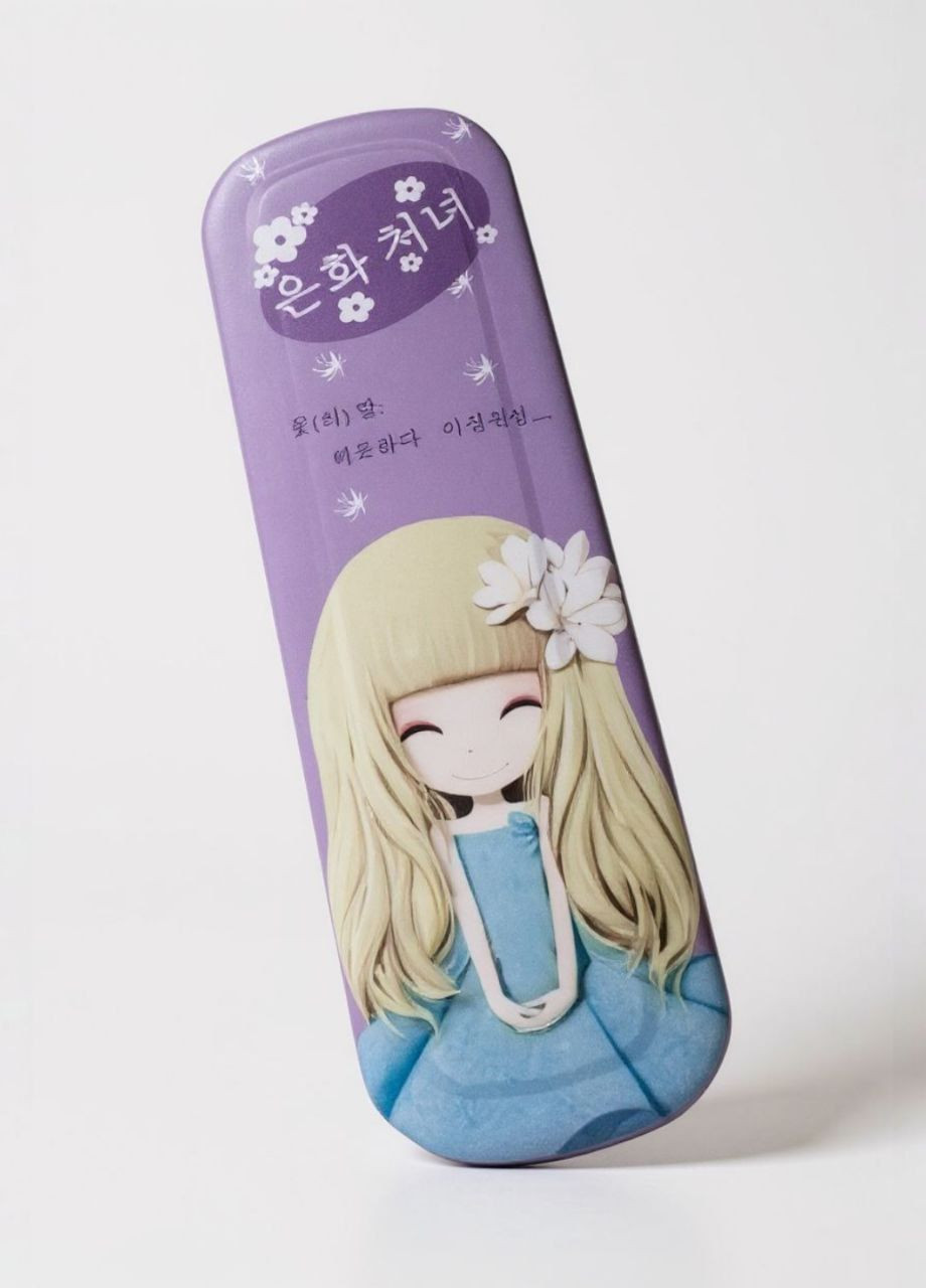 Пенал для девочек металический с таблицей умножения No Brand (357226965)