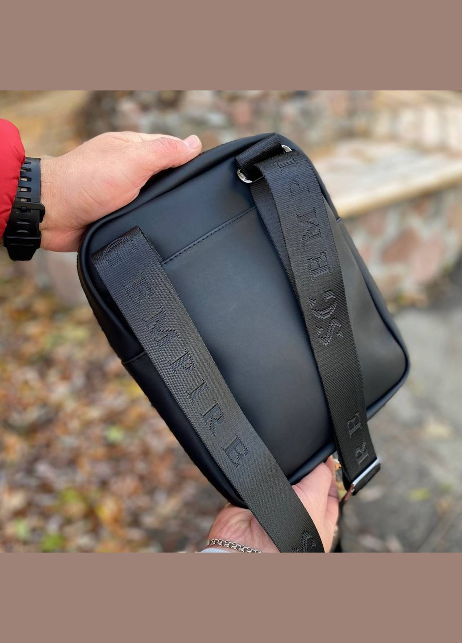 Мужская черная сумка через плечо планшетка мессенджер Tablet Base mat SG (305849034)