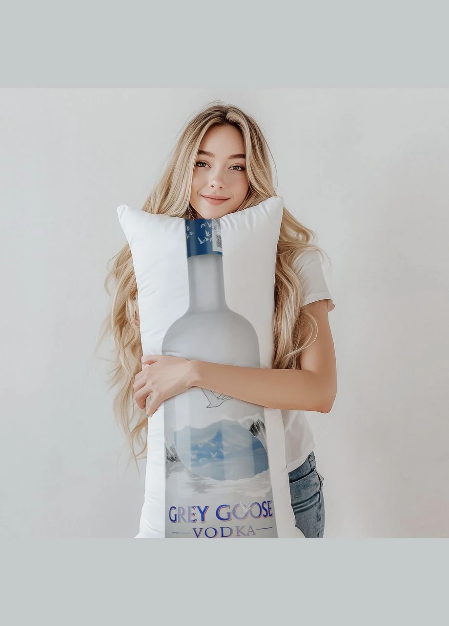Дакімакура, Горілка, Grey Goose (подушка обіймашка) 120*40 см No Brand (317268077)