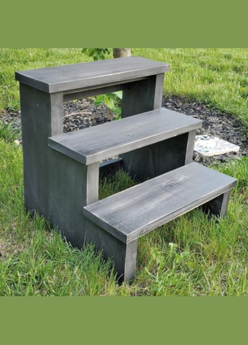 Лавка-сходинка з дерева Блекрівер мокко (ССТ-001710) No Brand (327866474)