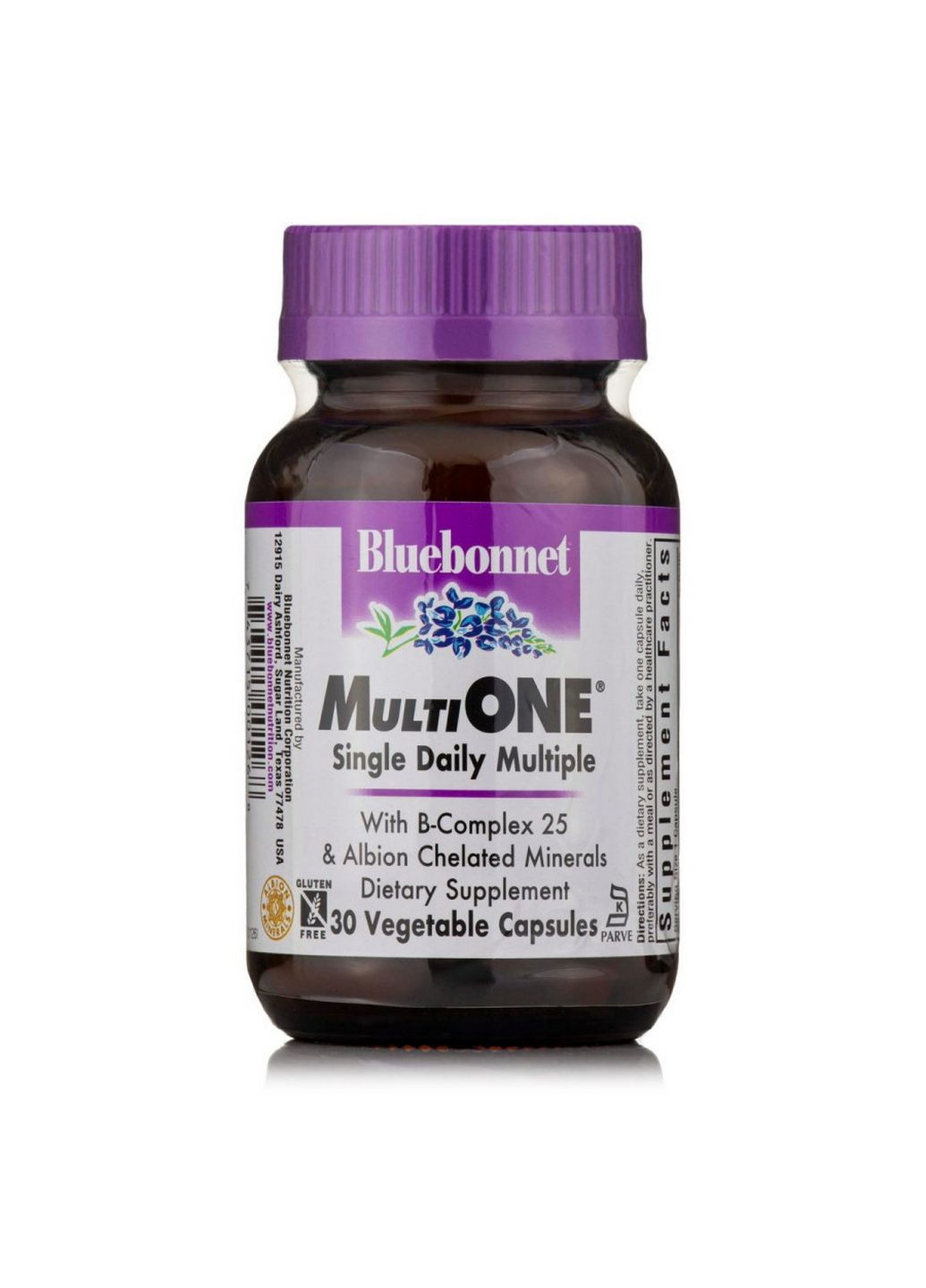 Вітаміни та мінерали Multi ONE, 30 вегакапсул Bluebonnet Nutrition (293339207)