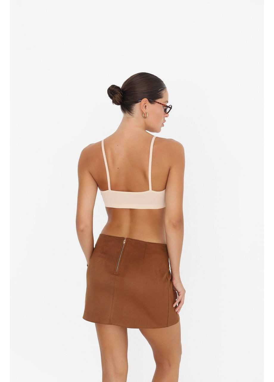 Жіноча спідниця міні із штучної замші MonCher (363849273)