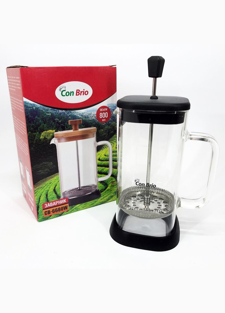 Френч-прес CB-6680В 800 мл, Заварювальний чайник для листового чаю, Френч-прес красивий Con Brio (364664257)