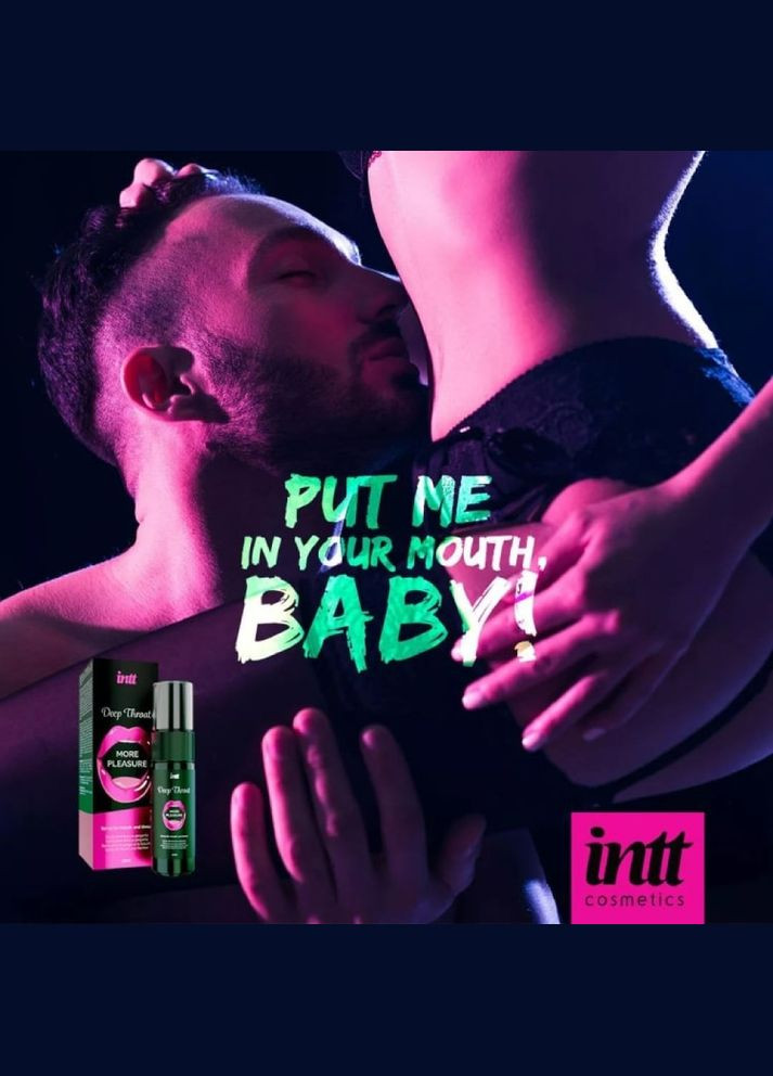 Спрей для оральных ласк Deep Throat освежающая мята Intt (297133684)