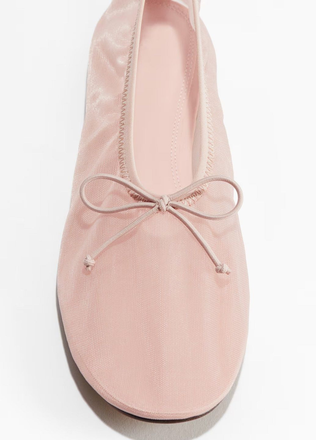 Жіночі балетки H&M | пудрові однотонні текстиль (336432635)