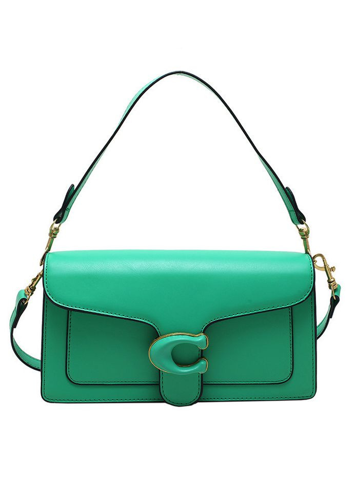 Жіноча сумка Coach 6938 крос-боді зелена No Brand (303428971)