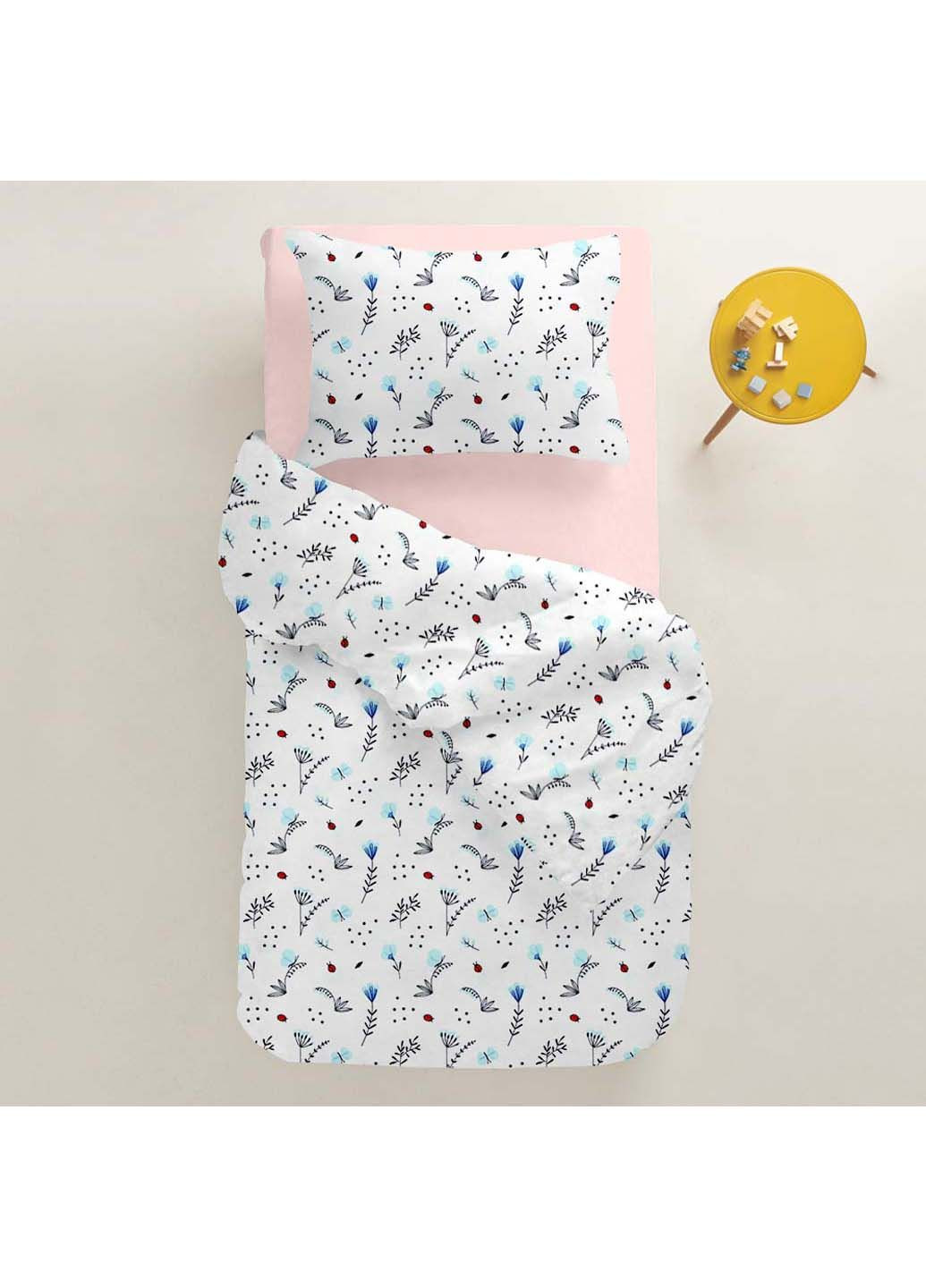 Детское постельное белье в кроватку Blue Wild Flowers 110х140 см Cosas (307385757)