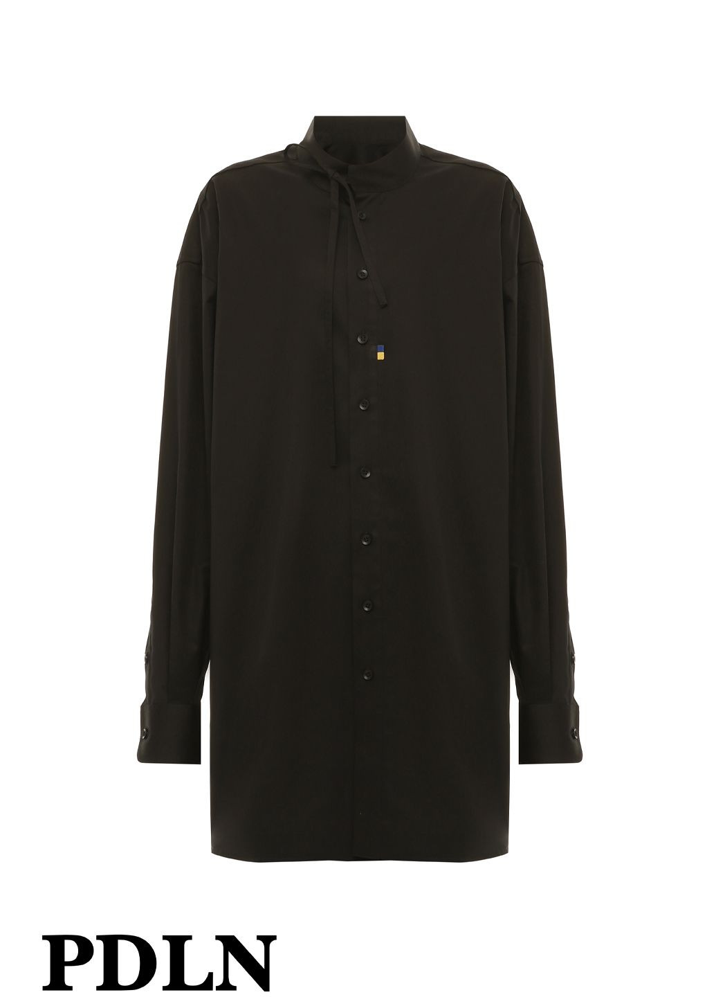 Оверсайз сорочка унісекс, з коміром на зав'язці PDLN (304255203)