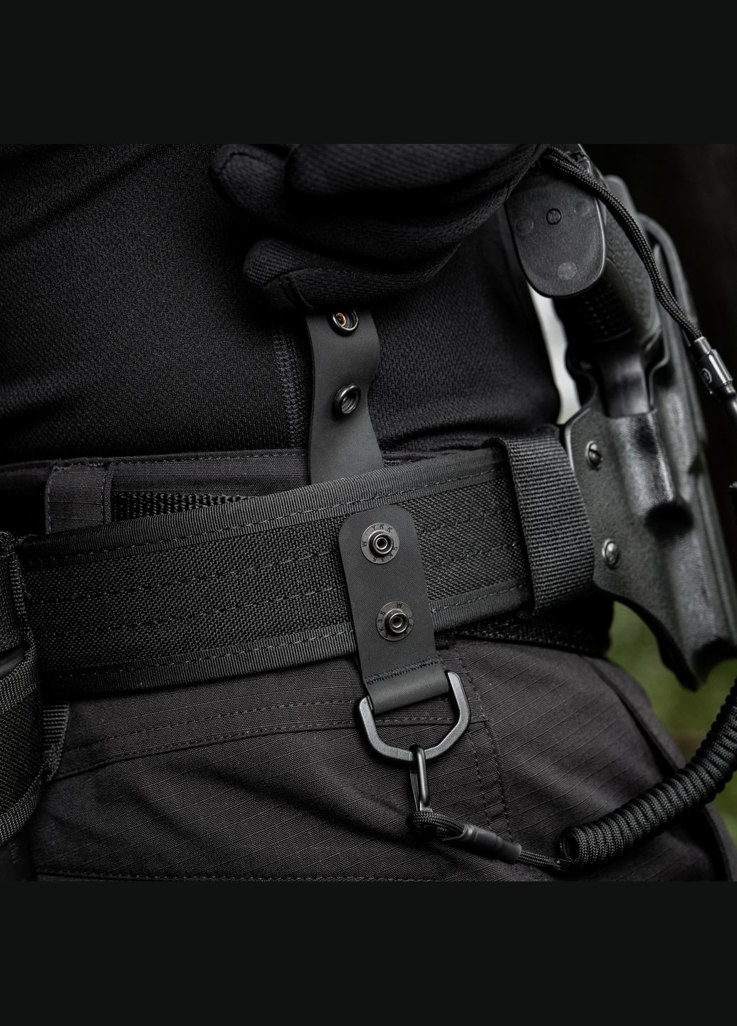 Крепление с D-кольцом на тактический ремень (2 шт) Black M-TAC (358498560)