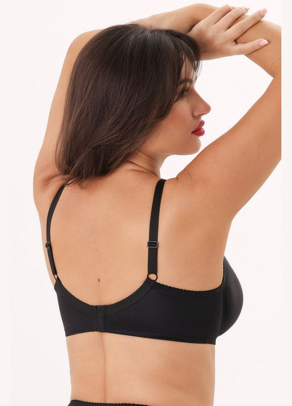 Чорний бюстгальтер на кісточках з м'якою чашкою Kalyna з кісточками