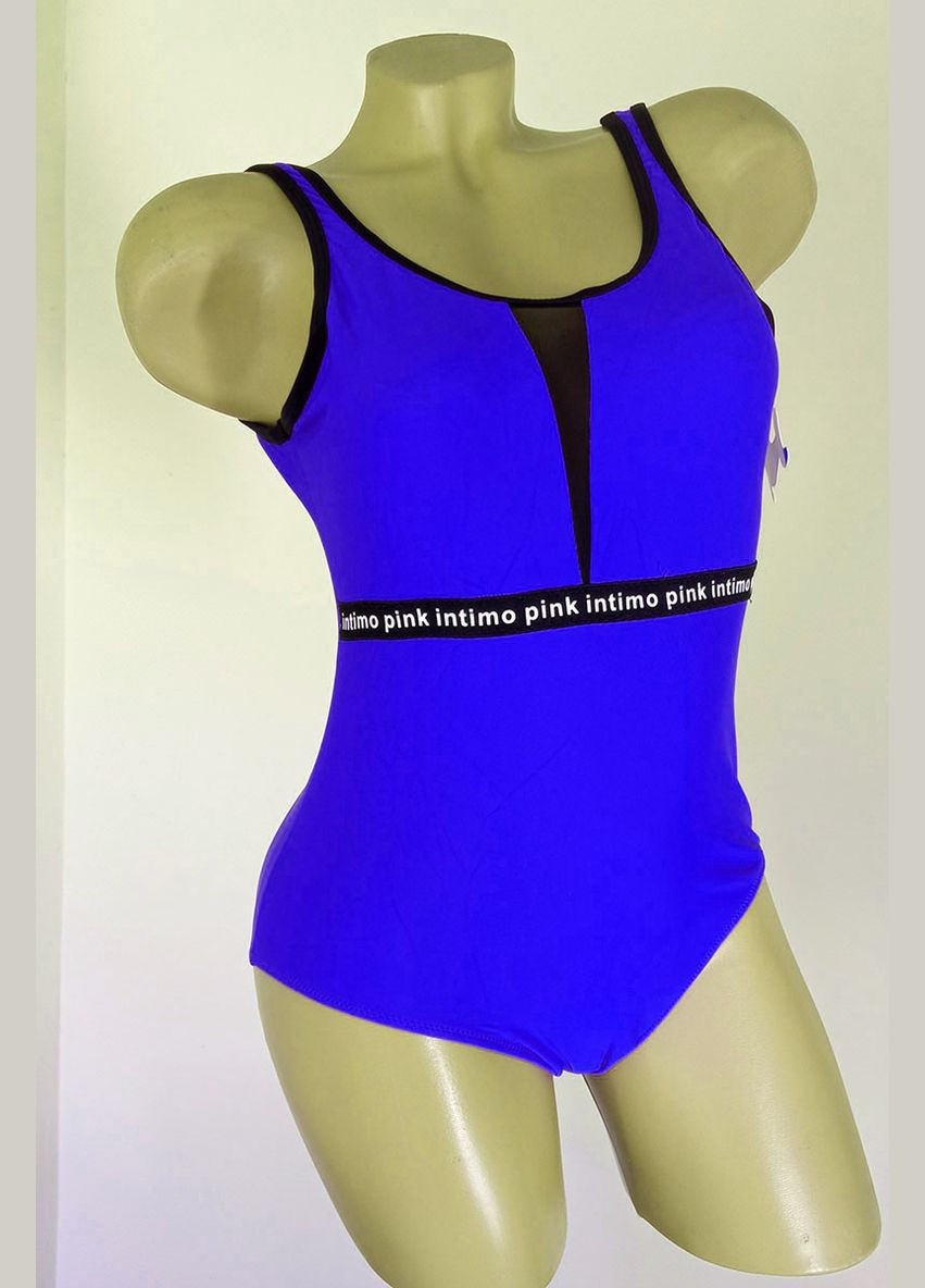 Синий демисезонный подростковый купальник для бассейна и пляжа слитный терес слитный Teres