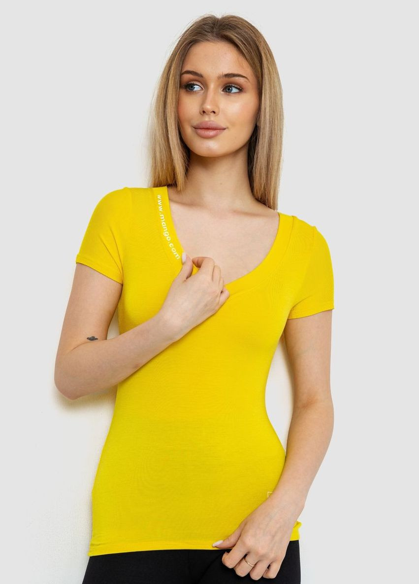 Жовта футболка-топ жіноча Ager 186R513