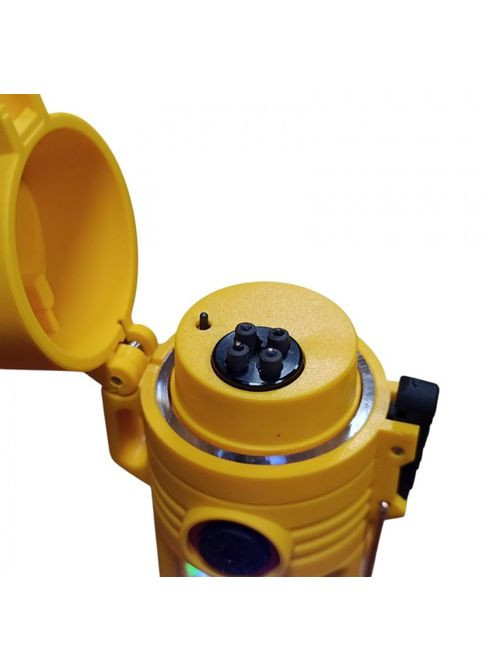 Електроімпульсна запальничка D66 дугова usb запальничка з ліхтариком Жовта No Brand (323486190)